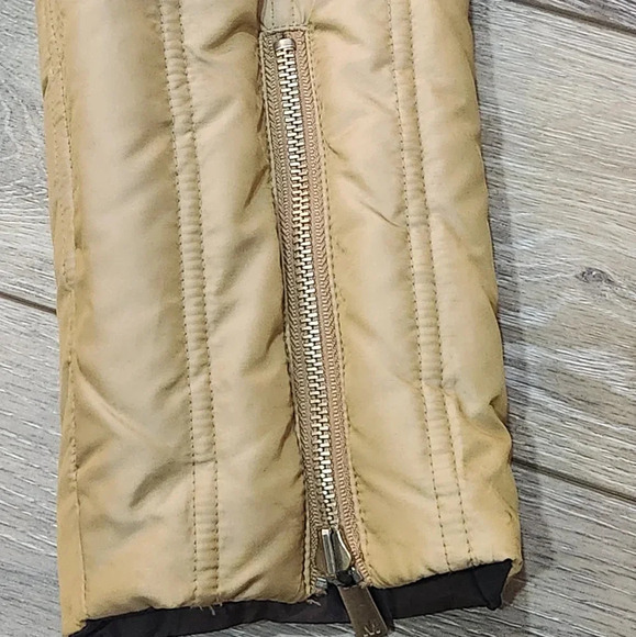 Michael Kors reversible puffer collard beige and brown womens jacket - Picture 2 of 15